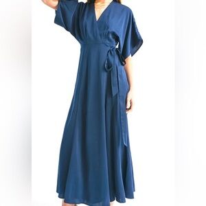 Reset Khloe blue maxi dress in size Small